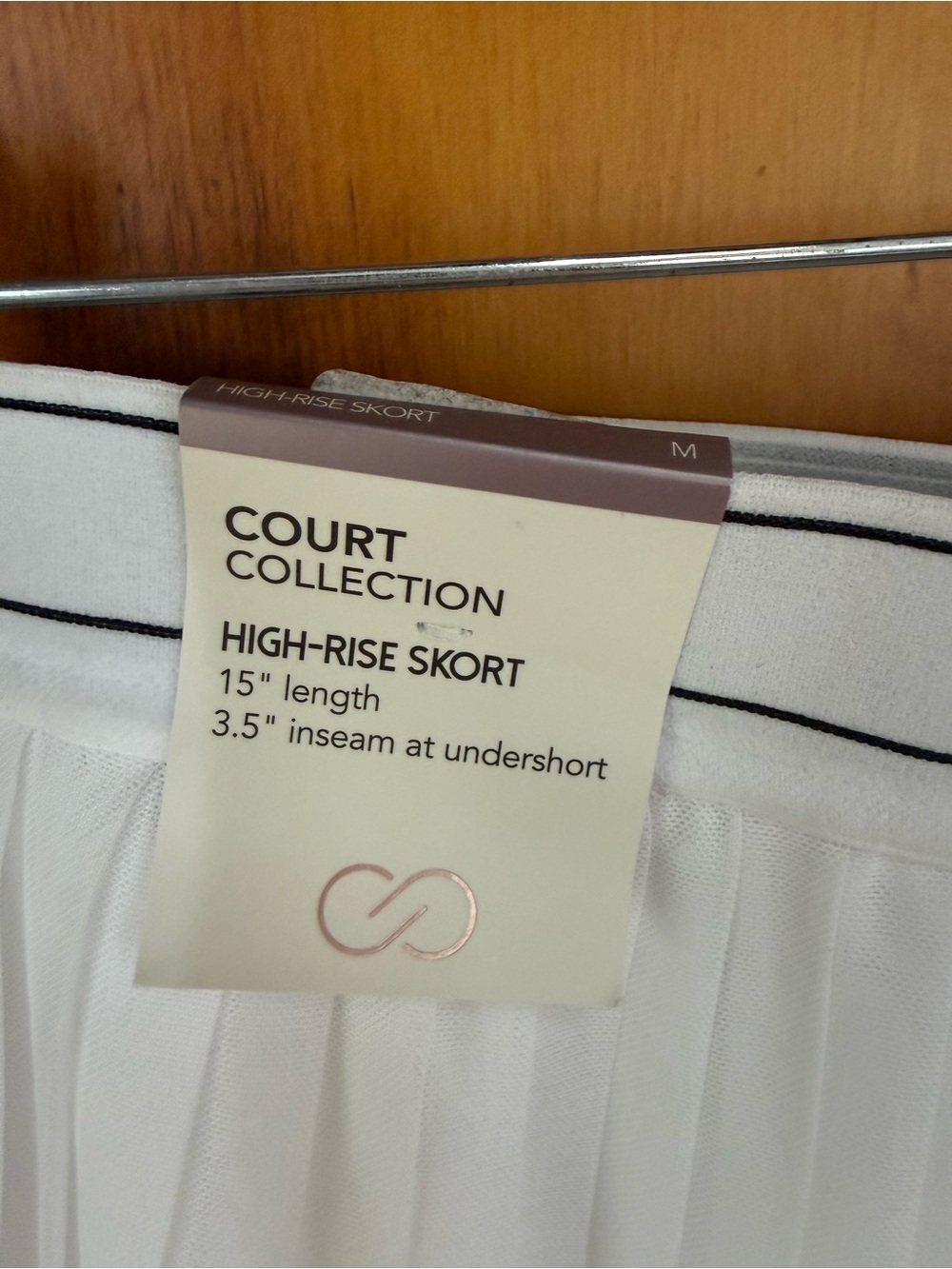 Calia by Carrie Underwood White Pleated Tennis Skort - Picture 3 of 4